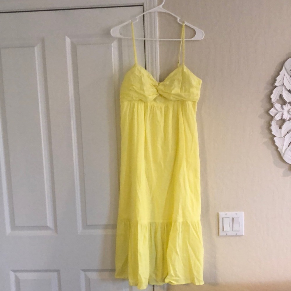 Banana republic yellow dress